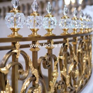 Brass Handrail Design With Luxury Appeal Front Railing Design Of Home