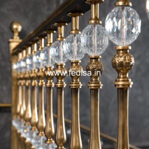 Premium Brass Handrail Design For Modern Spaces Plain Steel Railing Design