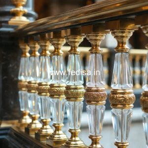 Brass Staircase Railing Design With Elegant Touch Wood Design Railings