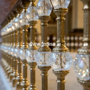 Elegant Brass Railing Design For Modern Projects Marble Baluster Design