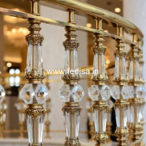 Premium Brass Balcony Railing With Fine Finish Shaker Style Railing