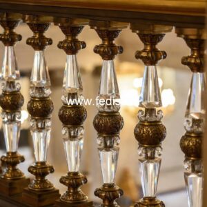 Stylish Brass Balcony Railing With Designer Look Railing Glass Design Balcony