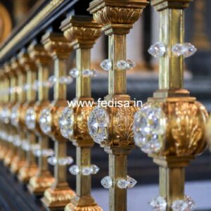 Premium Brass Staircase Railing With Fine Craftsmanship Staircase Railing Design In Steel