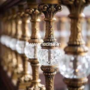 Stylish Brass Staircase Railing For Interior Design Duplex Steps Railing Design