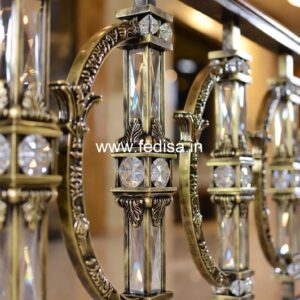 Antique Brass Balcony Railing With Classic Style Roof Railing Brick Design