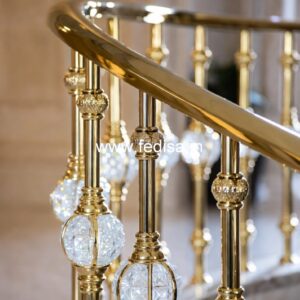Stylish Brass Staircase Railing For Modern Projects Tata Steel Railing Design