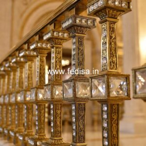 Premium Brass Stair Railing For Luxury Interiors Exterior Steel Railing Design