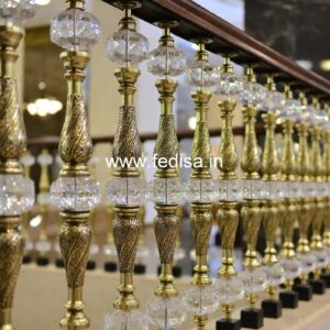 Luxury Brass Railing Design With Elegant Touch Modern Wrought Iron Staircase