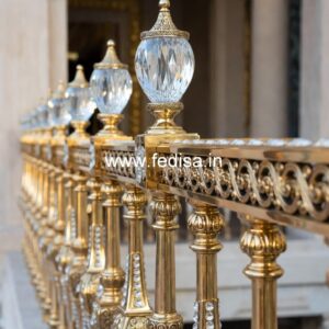 Handcrafted Brass Railing Design For Villas Small House Railing Design