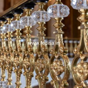 Brass Balcony Railing Design For Modern Homes Round Glass Railing Design