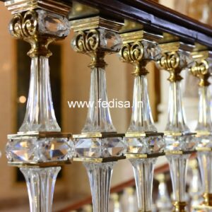 Decorative Brass Railing Design With Floral Patterns Modern Railing Balcony