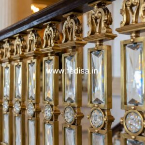 Contemporary Brass Railing Design For Luxury Homes Boundary Wall Design With Railing