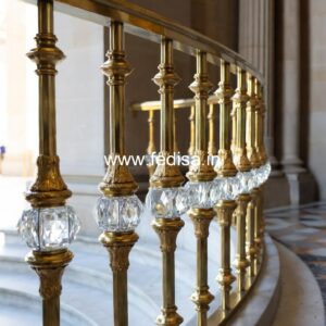 Designer Brass Balcony Railing For Homes Round Railing Design For Balcony