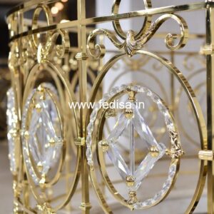 Stylish Brass Railing Design For Interior Decor Stair Railing Design Simple
