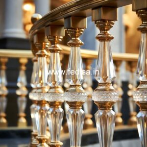 Custom Brass Railing Design For Staircases Railing Fabrication Design