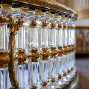 Elegant Brass Handrail Design For Interiors Tubular Terrace Railings Design