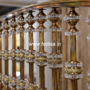 Classic Brass Railing Design For Staircase Simple Wrought Iron Stair Railing