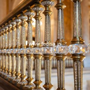Stylish Brass Handrail Design For Staircase Stair Baluster Patterns