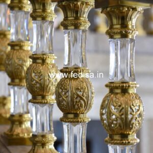 Stylish Brass Railing Design For Interiors Home Staircase Railing Design