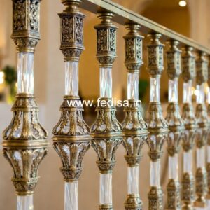 Modern Brass Balcony Railing With Sleek Finish Balcony Guardrail Design