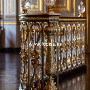 Designer Brass Stair Railing For Contemporary Spaces Simple Roof Grill Design