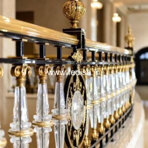 Custom Brass Railing Design For Modern Architecture Modern Wood And Metal Railing