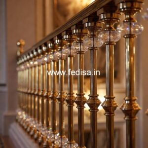Brass Railing Design For High-end Interiors Grill Door Design