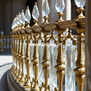 Classic Brass Balcony Railing With Royal Touch Terrace Grills Design