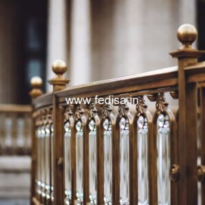 Premium Brass Balcony Railing With Artistic Work Balcony Full Grill Design