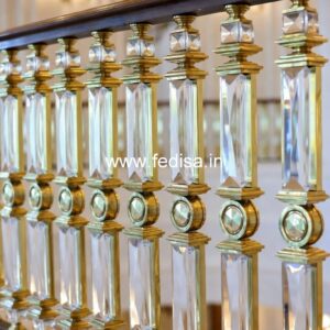 Luxury Brass Handrail For Grand Staircases Grill Gate Design For Main Door