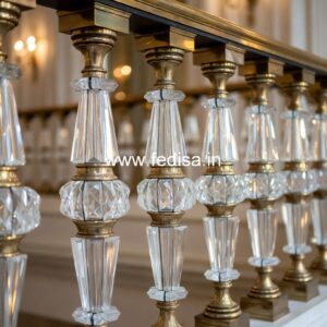 Brass Handrail Design With Luxury Appeal Full Grill Design For Veranda