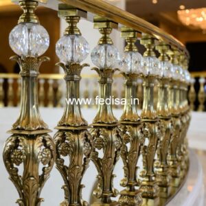 Designer Brass Staircase Handrail Ideas Grill Design For Balcony Full Cover