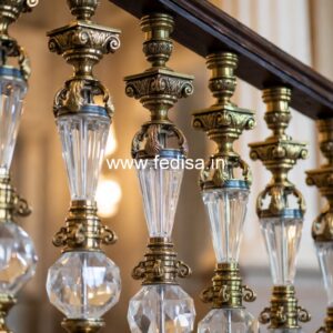 Elegant Brass Railing Design With Artistic Finish Safety Door Grill Designs For Flats