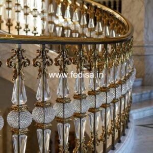 Premium Brass Balcony Railing For Luxury Spaces Main Door Grill Design Sample