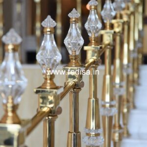 Antique Brass Stair Railing For Classic Homes Ground Floor Veranda Grill Design