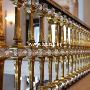 Brass Staircase Railing Design With Elegant Touch Modern Window Grill Design 2026