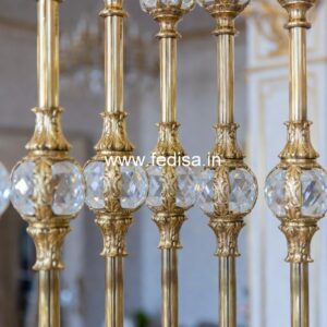 Modern Brass Balcony Railing With Stylish Appeal Boundary Wall Grill Design For Home