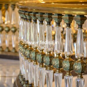 Premium Brass Balcony Railing With Fine Finish House Window Grill Design