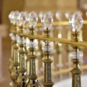 Antique Brass Railing Design With Royal Appeal Khidki Grill Design