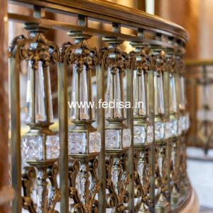 Designer Brass Handrail For Stylish Staircases Latest Window Grill Design