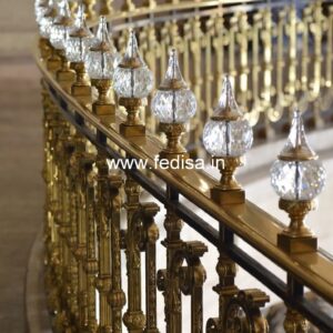 Luxury Brass Railing Design For Modern Villas Stainless Steel Window Grill Design Catalog