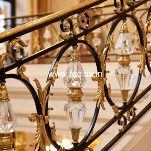 Antique Brass Staircase Railing With Classic Finish Best Grill Design