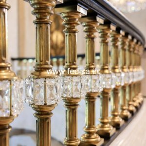 Elegant Brass Handrail For Luxury Staircases Safety Door Design Iron