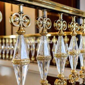 Brass Balcony Railing Design With Premium Style Iron Window Design For Home