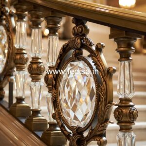 Stylish Brass Staircase Railing For Interior Design Simple Window Grill Design Catalog 2026