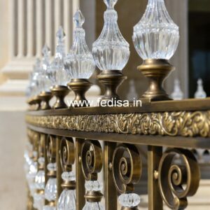 Brass Balcony Railing Design With Classic Appeal Veranda Gate Grill Design