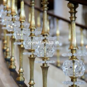 Brass Railing Design With High-end Finish Main Door Grill