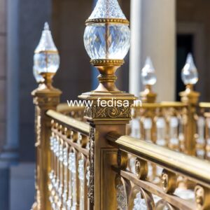 Stylish Brass Staircase Railing For Modern Projects Modern Balcony Grill Design