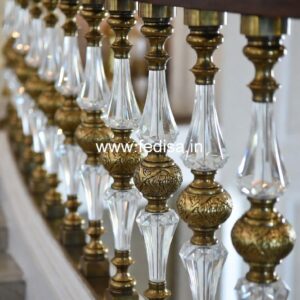 Premium Brass Stair Railing For Luxury Interiors Mdf Grill Design