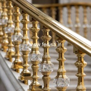 Luxury Brass Railing Design With Elegant Touch Gi Grill Design